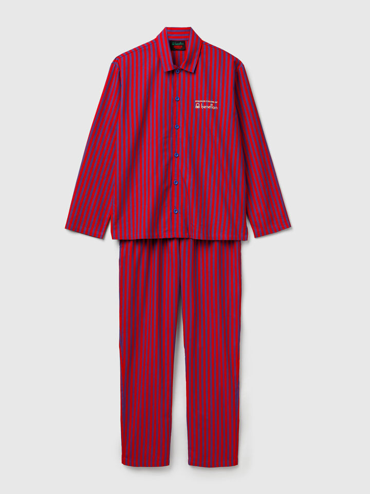 PYJAMA(JACKET+TROUSE Men image number 5